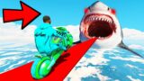 GTA 5: HARDEST TRY NOT TO FALL in SHARK WATER CHALLENGE with CHOP & BOB! (GTA V #9)