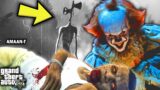 GTA 5 : SIREN HEAD & PENNYWISE Fight FRANKLIN to Destroy Los Santos | Siren Head, Pennywise IT GTA V