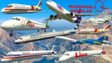GTA V: Every McDonnell Douglas Airplanes Pack Take Off Test Flight Landing Gameplay (60FPS)