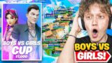 I Hosted a BOYS vs GIRLS Tournament for $100 in Fortnite… (boys vs girls)