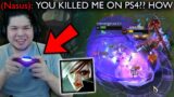 I played League of Legends but with a PS4 Controller and played Riven (It's insanely hard..)