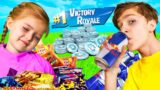 Last To Stop Playing *NEW* Fortnite Wins $10,000 V-BUCKS Challenge!! Ft (H1ghSky1 And Little Sister)