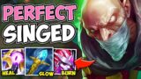 MATHEMATICALLY CORRECT SINGED HEALS INSANE NUMBERS (PERFECT BUILD) – League of Legends