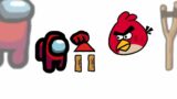 Mini Crewmate Kills 6 Angry Birds Characters | Among Us
