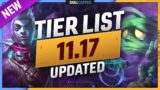 NEW UPDATES 11.17 TIER LIST: META SHIFT! – League of Legends