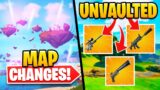 New Update – Coral Castle Changes | Suppressed Weapons Unvaulted? | Among Us In Fortnite