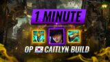 OP KOREAN Lethality Caitlyn Build in 1 Minute – League of Legends #Shorts