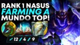 Rank 1 Nasus Farming Masters Mundo Top! | Carnarius | League of Legends