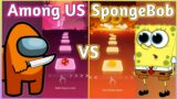 Tiles Hop – Among US Theme Song (BB Goat) VS SpongeBob Theme Song | V Gamer