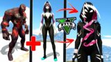 VENOM + SPIDER GWEN = GWENOM no GTA 5 ! ( GTA V Mods )