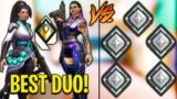 Valorant: 2 Dynamic Duo Radiant VS 5 Silver Players! – [CRAZY Top500 SYNERGY]