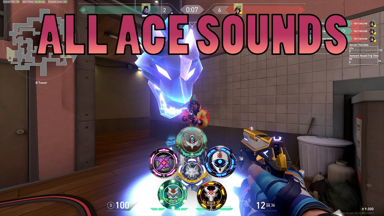 Valorant All Ace Sounds Game videos