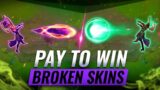 10 BROKEN Skins That BUFF Your Champion: Pay To Win? – League of Legends