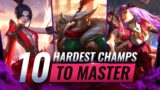10 HARDEST Champions to MASTER in League of Legends – Season 11