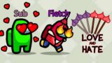 Among Us LOVE & HATE ARROW Sabotage! (Cupid Impostor Mod)