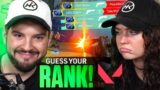 Can HIKO & His GIRLFRIEND Guess Your VALORANT RANK?!