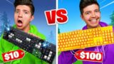Extreme $10 Keyboard vs $100 Keyboard Challenge! – Fortnite
