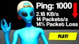 Fortnite 1v1s on the HIGHEST PING possible…