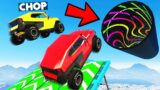 GTA 5: YOU WON'T BELIEVE WHAT HAPPENED IN THIS AMAZING PARKOUR RACE with CHOP & BOB (GTA V #6)