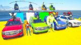 GTA V Double Mega Ramps with spiderman, with Super Heroes & Spiderman by SUV Cars, Bikes, GTAV MODS