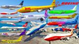 GTA V: Every Boeing Airplanes Near Collision Stunning Compilation