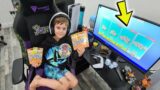 Giving My 8 Year Old Kid 50,000 Fortnite V-Bucks For His Birthday! HAPPY 8th BIRTHDAY To My Son Fred