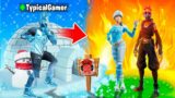 I Went UNDERCOVER in a FIRE vs ICE Tournament! (Fortnite)