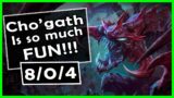 I see why they pick Cho'gath in LCS… – League of Legends