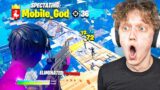 I spectated a BANNED MOBILE pro in Fortnite… (best mobile player)