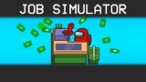 JOB SIMULATOR Imposter Role in Among Us ! (Team Red vs Team Blue mod)