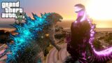 Legendary Godzilla vs Shin Godzilla save a day – GTA V Mods gameplay