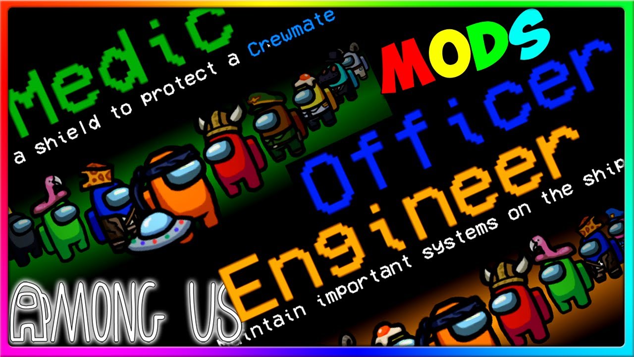 NEW ROLES IN AMONG US! Among Us Roles Mod Game videos