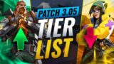 NEW UPDATE: BEST Agents TIER LIST! – Valorant Patch 3.05