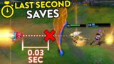NOT ALL HEROES WEAR CAPES… AMAZING LAST SECOND SAVES (League of Legends)