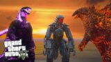 Nuclear Godzilla vs Mechagodzilla and Shin Godzilla – GTA V Mods Gameplay