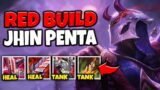 RED BUILD JHIN HEALS FOR WAY TOO MUCH!! (AMAZING PENTAKILL) – League of Legends