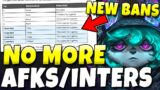 RIOTS NEW BANNING SYSTEM FOR AFKs & INTERS (League of Legends)