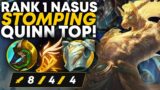 Rank 1 Nasus Stomping Quinn Toplane! | Carnarius | League of Legends