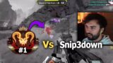 Snip3down encounters Rank 1 Apex Predator… (Apex Legends)