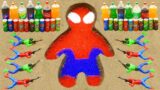 Spiderman vs Coca Cola, Fanta, Mirrinda, Pepsi, Soda and Mentos Underground | Among Us