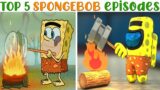 SpongeBob VS Among Us (top 5 best scenes)