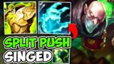 THE ULTIMATE SPLIT-PUSHING SINGED BUILD OF SEASON 11! – League of Legends