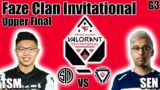 TSM vs Sentinels game 3 – Upper Bracket Finals | Faze Clan Valorant Invitational