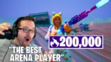 This PRO PLAYER has 200K ARENA POINTS (Fortnite Reaction)