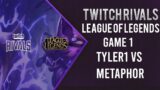 Twitch Rivals League of Legends Tyler1 vs Metaphor Game 1