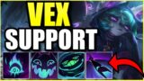 VEX GAMEPLAY! | FULL MATCH OF THE *NEW* CHAMPION VEX SUPPORT – (League of Legends)