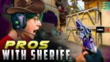 WHEN PROS PICK SHERIFF #2 | BEST SHERIFF PLAYS |  VALORANT MONTAGE #HIGHLIGHTS