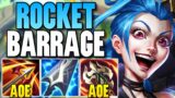 WTF?! JINX SPRAYS ROCKETS EVERYWHERE WITH DOUBLE AOE ITEMS – League of Legends