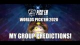 Worlds Pick'Em 2020! My groups predictions! – League Of Legends
