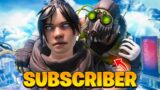 CARRYING A SUBSCRIBER To A Win… (Apex Legends)